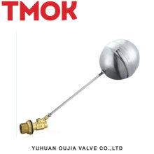 China fabricação de alta qualidade dn20 latão válvula de esfera de flutuação para o toalete